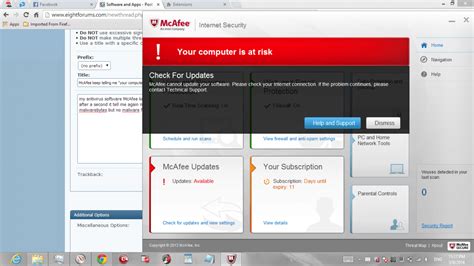 Mcafee Keep Telling Me Your Computer Is At Risk Windows 8 Help Forums