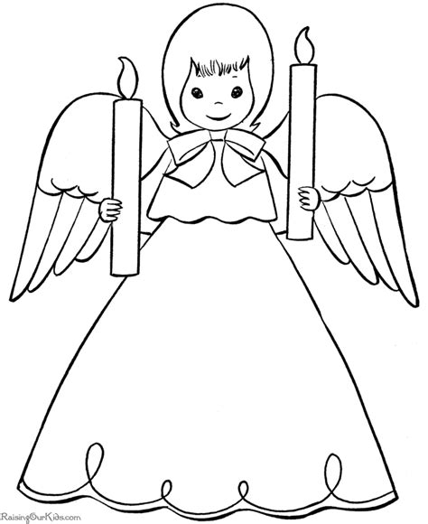 angel coloring pages    print
