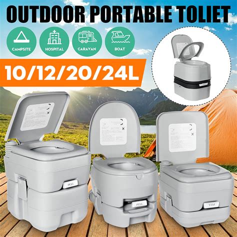 10122024l Indooroutdoor Portable Toilet Commode With Push Button