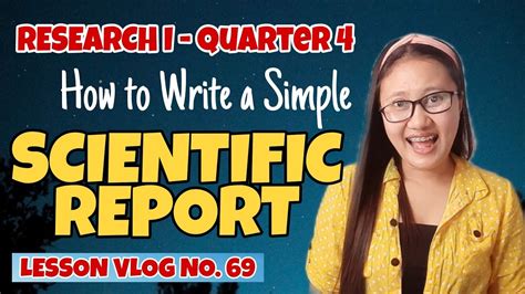 How To Write Simple Scientific Report Research I Quarter 4 Youtube