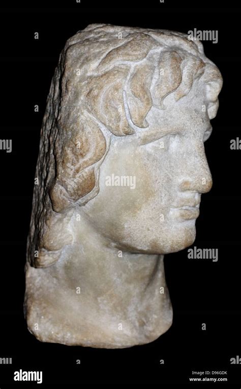 Portrait Sculpture Of Alexander The Great Made Of Marble Said To Be
