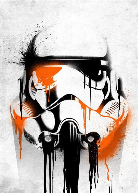 Graffiti Poster Print By Star Wars Displate In 2020 Star Wars