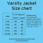 Men's Varsity Jacket Size Chart