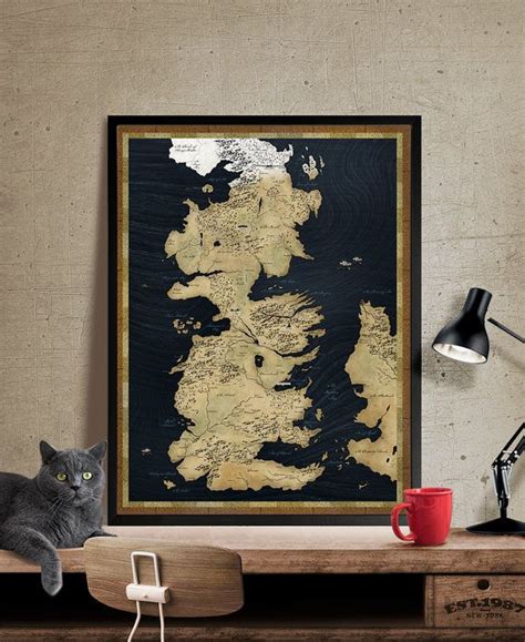 Game Of Thrones Bedroom Game Of Thrones Map Vintage Room Vintage