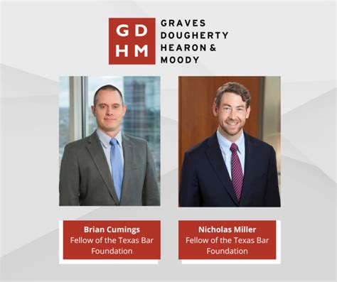 Gdhm Attorneys Honored By The Texas Bar Foundation Graves Dougherty Hearon And Moody