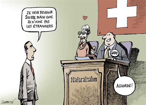 La Suisse Et Les Trangers Globecartoon Political Cartoons Patrick Chappatte