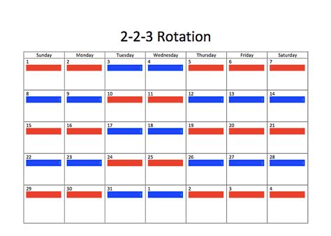 Templates are available for hourly, daily, weekly, monthly, and yearly schedules. Sample Joint Custody Schedules