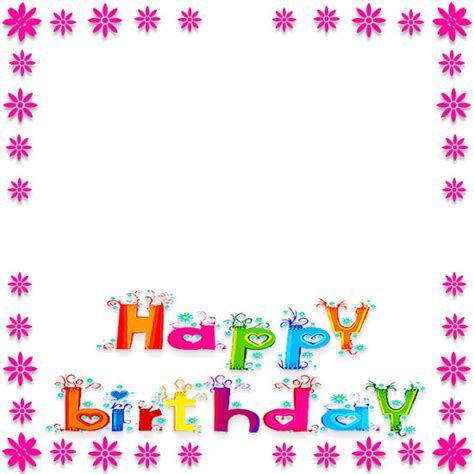 Happy Birthday Border Clipart Free Download On Clipartmag