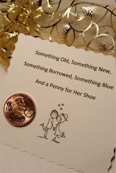 Wedding Day Lucky Penny Lucky Penny For Her Shoe Bride Gift