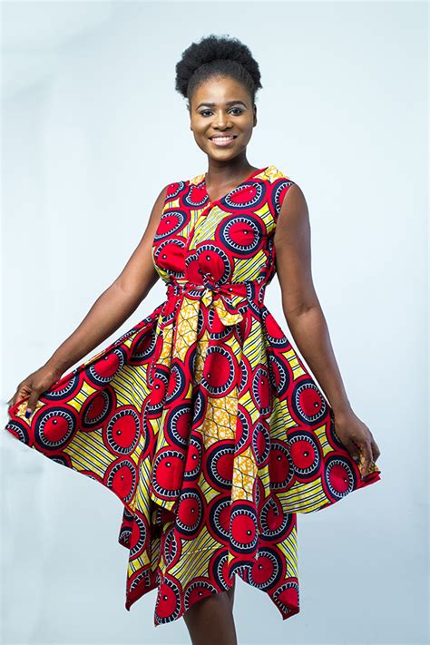 African Fashion Stylish Midi Dress Kipfashion
