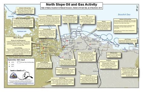 10 1 2019 North Slope Oil And Gas Activity Map Pdf Petroleum