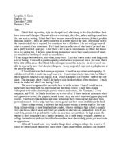That's the first thing you need to master. portfolio cover letter - Laughlin G Conor English 101 ...