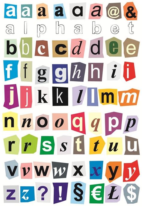 Small Alphabet Letters Printable Activity Shelter 인쇄용 스티커 미적 스티커
