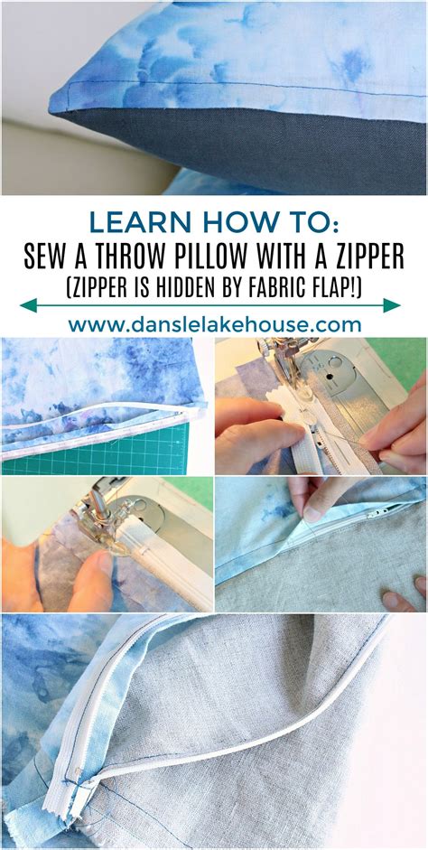 Throw pillows can also be one of the easiest updates you can make at home with minimal to no cash outlay. How to Sew a Pillow with a Flapped Zipper | Dans le Lakehouse | Diy throw pillows, Diy throws ...