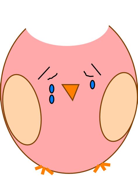 Sad Owl With Tears Clip Art At Vector Clip Art Online