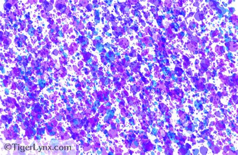 Blue And Purple Inky Splashes Pattern