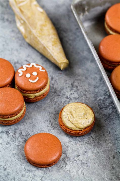 Gingerbread Macarons Detailed Recipe And Step By Step Tutorial