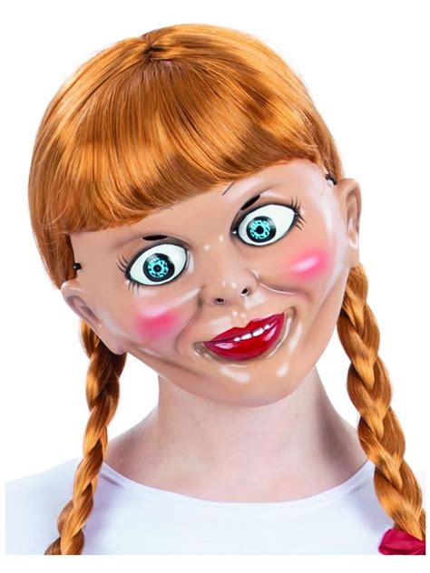 Adult Halloween Horror Annabelle Mask