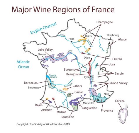 Major Wine Regions Of France Maps On The Web
