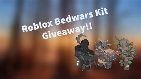 Roblox Bedwars Kit Giveaway Roblox Bedwars Youtube