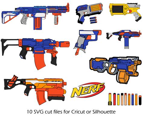 Nerf Gun Svg Etsy
