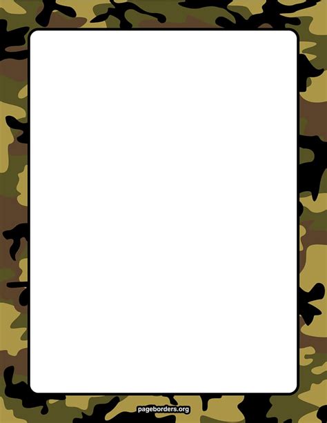 Green Black And Beige Camouflage Frame Military Camouflage Camo