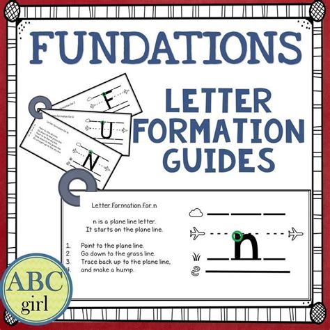 These Fundations®️️️️️️️ Letter Formation Guides Provide The Program