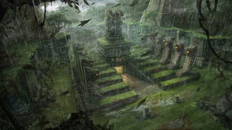 Wallpaper Forest Video Games Cave Jungle Lara Croft Tomb Raider