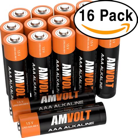 Amvolt Aaa Batteries Lr3 Alkaline Battery 15 Volt For Watches Clocks