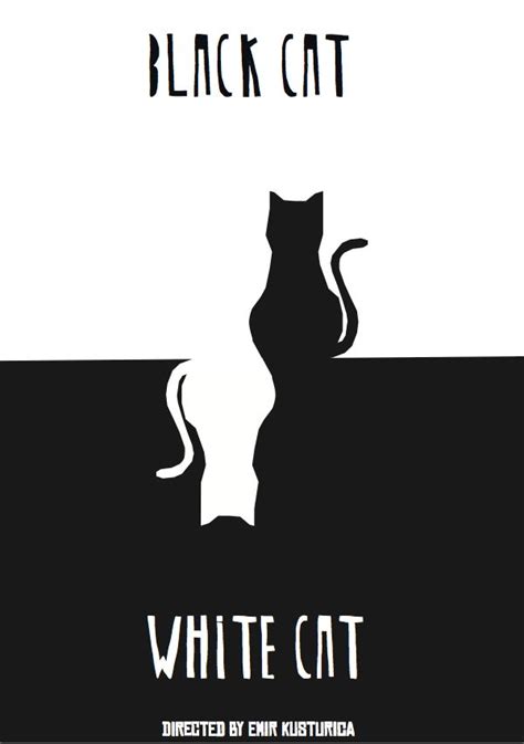 Black cat, white cat (1998) - Emir Kusturica | Movie posters minimalist, Cat logo design, Cat movie