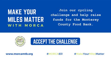 Second harvest community food bank is committed to protecting our donors' privacy. Make Your Miles Matter - MORCA - Monterey Off Road Cycling ...
