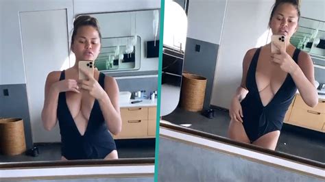 Watch Access Hollywood Interview Chrissy Teigen Calls Out Bathing Suit Body Shamers ‘ive Been