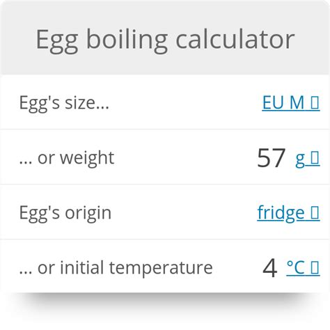 Let's say your veterinarian has determined that your cat should take in 240 calories per day. Egg boiling calculator | Calorie calculator, Calorie, How ...
