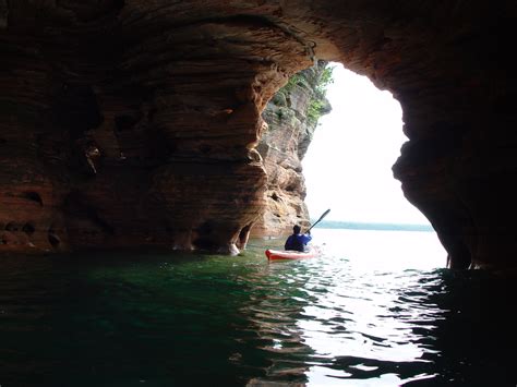 Apostle Island Sea Caves Winter And Summer Liquid Adventuring