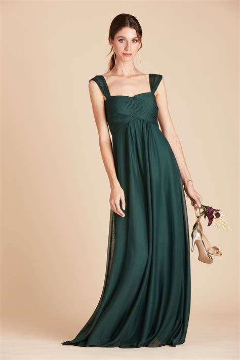 Maria Convertible Dress Emerald Empire Waist Bridesmaid Dresses