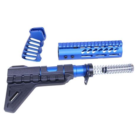 Guntec Usa Ar 15 Accent Kit Anodized Blue Tactical Transition