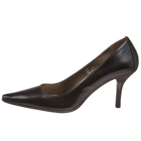 Calvin Klein Womens Nita Leather Pointed Toe Classic Pumps Black Size