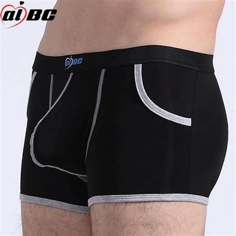 Aibc Big Penis Puch Sexy Underwear Men Boxer Shorts Bulge Novelty