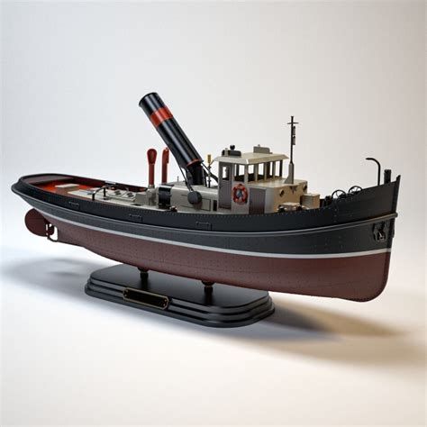 Dutch Steam Tugboat Model Kit D Model D Printable Cgtrader