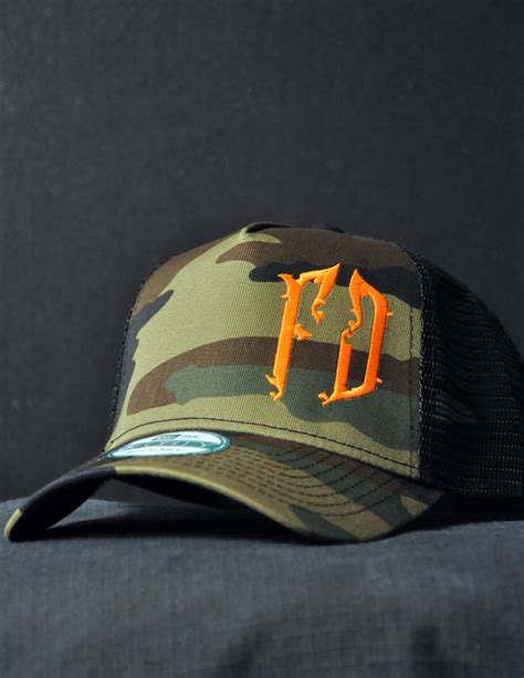 Fd Camo Snapback Hat Black Helmet Firefighter Shirts Hats Decals