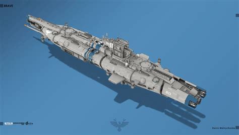 Artstation Brave Denis Melnychenko Starship Concept Ship Of The