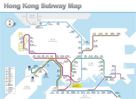 Hongkong Landkarte Hong Kong Map