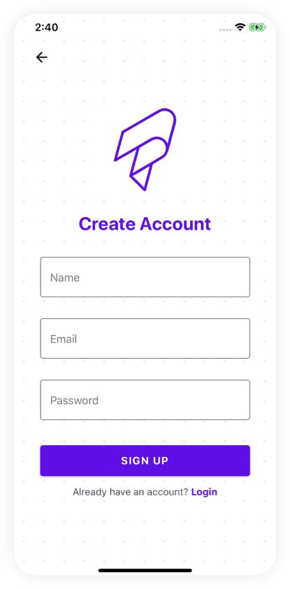 React Native Paper Login Template