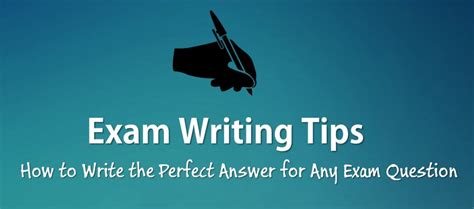 How do you write a good research question? Exam Writing Tips: How to Write the Perfect Exam Answer