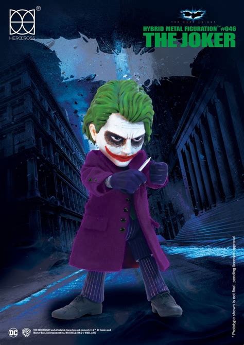 Batman The Dark Knight Joker Hybrid Metal Figuration Ikon Collectables