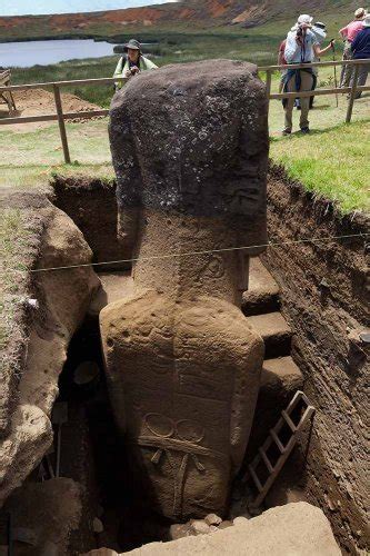 Hidden Body Of Moai Statues