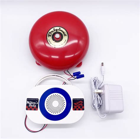 Long Range Motion Activated Dual Chime With Strobe Light And Bell Kit