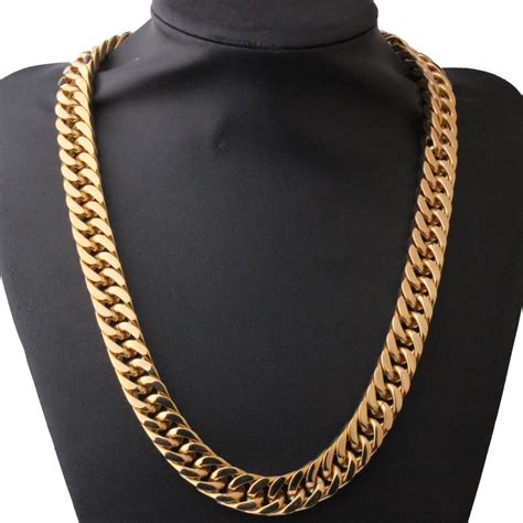 20mm60cm Stainless Steel Hiphop New Gold Chain Design For Men Buy