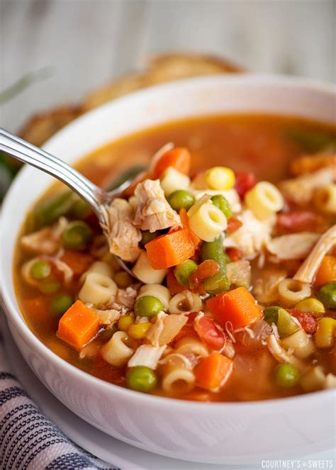 Chicken Vegetable Soup Courtneys Sweets