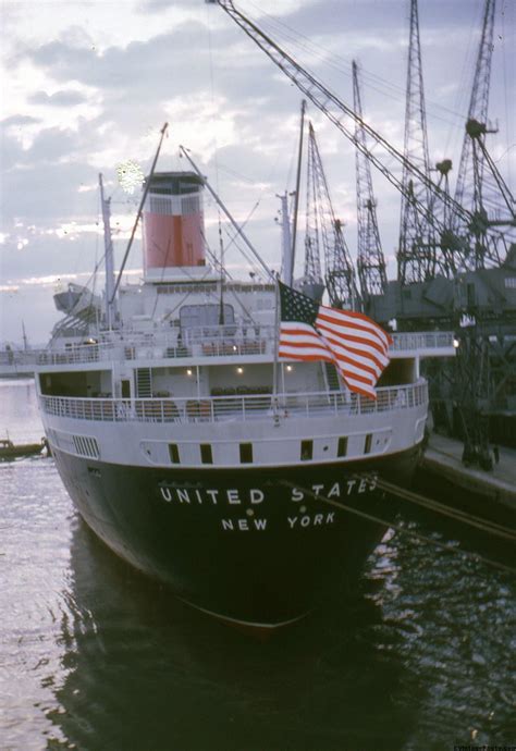 Luxury Passenger Liner Ss United States 1962